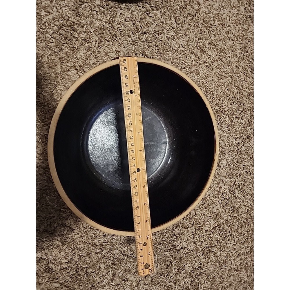Vtg 1930s Cookin-Ware Cook- Rite Stoneware Ovenware 10"Diameter 4.5" high